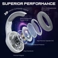 thumbnail image 2 of MARVO H8618 USB 2.0 RGB Gaming Headphones - Fabric Headband & Earpads, 50mm Speakers, Omnidirectional Mic, in-Line Control, 6.56ft Braided Cable for PC Gamers/Online Competitive Gaming/Desktop Setup, 2 of 7