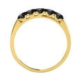 thumbnail image 2 of AoneJewelry Black Diamond 10K Solid Rose, White & Yellow Gold Engagement Ring, 2 of 5