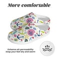 thumbnail image 6 of Daiia Undersea Seahorse Print Women’s Fuzzy Slippers Memory Foam Lightweight House Shoes Cozy Loafer Flannel House Shoes-35/36, 6 of 7