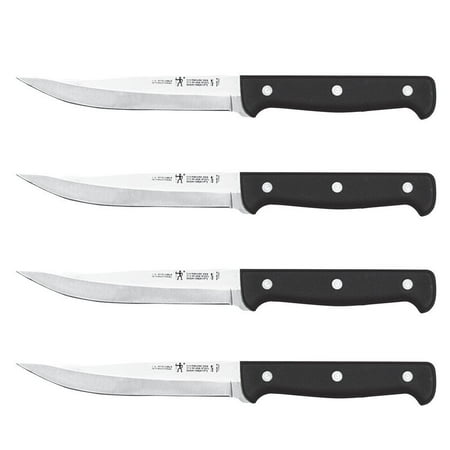Twin Pros Steak Set - J.A. Henckels International Eversharp Pro Stainless Steel Steak Knives, Set of 4, Set of four 4.5 steak knives. By ZWILLING JA Henckels