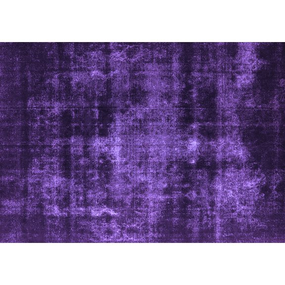Ahgly Company Indoor Rectangle Oriental Purple Industrial Area Rugs, 5' x 7'
