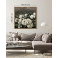 thumbnail image 4 of Drsoum Large 24x24in Natural Framed Vintage Rose Canvas Wall Art Flower Classic Wall Prints Modern Farmhouse Kitchen Bedroom living room Decor Frame, 4 of 6