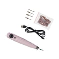 thumbnail image 3 of Mornei Portable Electric Nails Drill Nail Sanding Machine Lightweight Cordless Pedicure Pink, 3 of 9