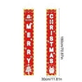 thumbnail image 3 of ToyKingdee Christmas Decorations Outdoor Merry Christmas Banner with String Lights Xmas Porch Door Welcome Sign Hanging Christmas Decor for Home Holiday Outdoor, 3 of 6