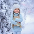 thumbnail image 4 of Snow Gloves for Girls Girl Thermal Mittens For Baby Snow Gloves For Kids Girls Boys Winter Snow Ski Glove Kintted Warm And Soft Gloves Gymnastic Gloves for Kids, 4 of 5