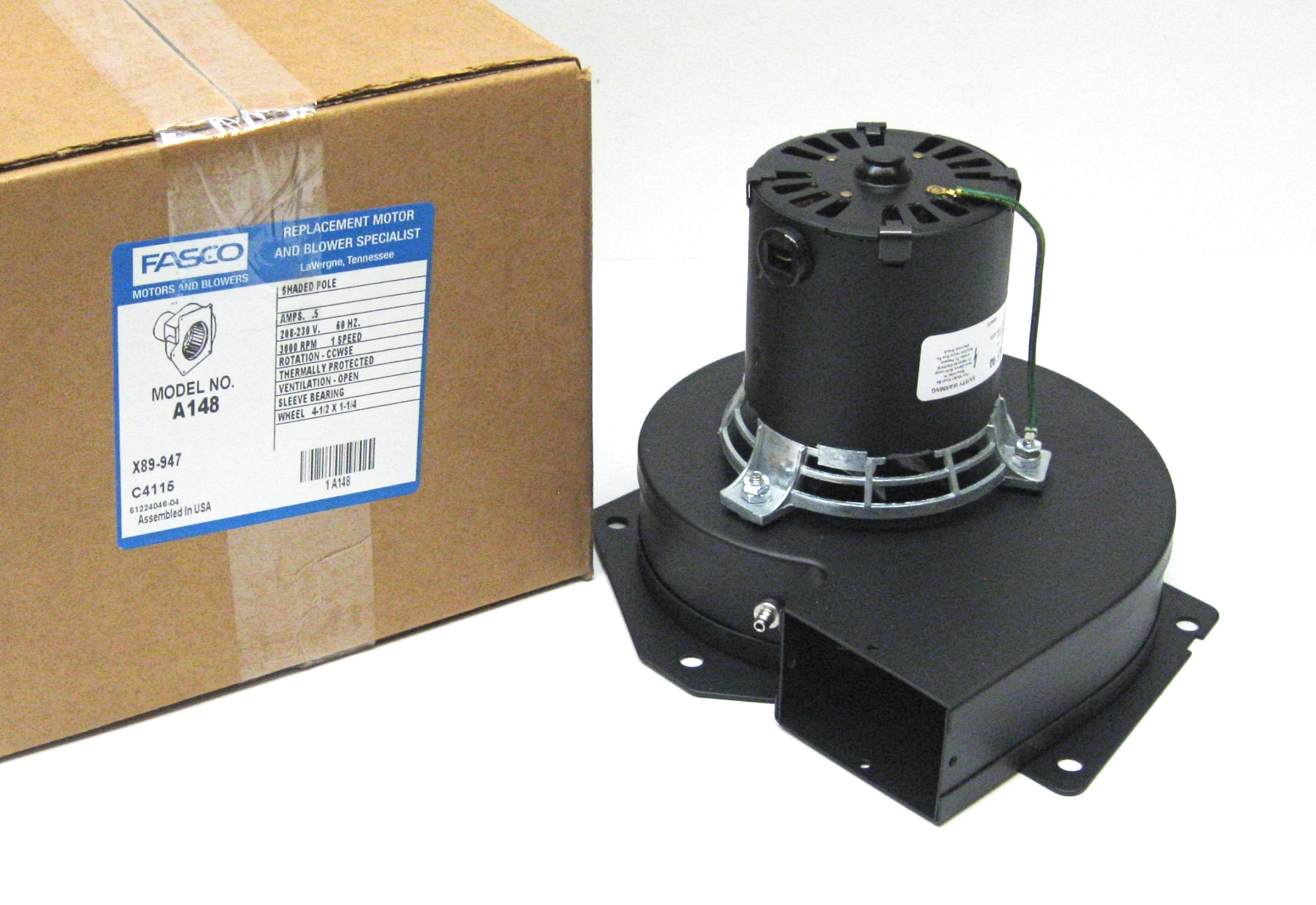 Fasco A148 Blower Motor fits Heil 70217617 70219237