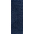 thumbnail image 2 of Hauteloom Faina Machine Washable Solid Shag Runner Rug - Plain Living Room Bedroom Shaggy Long Runner Rug - Fluffy Plush High Pile Carpet - Dark Blue - 2'7" x 7'3", 2 of 19