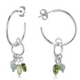 thumbnail image 1 of Alamode LOS788 Femmes Argent 925 Boucles d'Oreilles en Argent Sterling avec Synthétique en Couleur Multi, 1 of 1