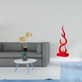 thumbnail image 2 of Figura Decorativa De Hoja De Hierro, Escultura, Regalo, Adorno Coleccionable Para Escritorio, Armario, Inauguración De Casa, Chimenea, Estatua Abstracta De Llama De Resina, Escritorio, Amigo,, 2 of 8