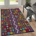 thumbnail image 2 of 1PC Patchwork Regional Carpet Local Carpet, Lightweight Washable Easy-to-Manage Carpet Mat Festival Gift, Suitable for Living Room, Bedroom, Dining Room, Office, Balcony, Room Accessones, 2 of 8