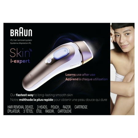 Braun IPL Pro 7 Womens IPL Hair Removal with Venus Razor - White/Gold