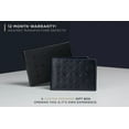 thumbnail image 4 of Serman Brands Mens Slim Bifold Wallet | RFID Blocking Minimalist | Front Pocket | Full Grain Leather Wallets for Men | Thin & Stylish | Atlantic Blue, 4 of 8