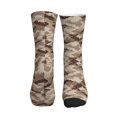 thumbnail image 2 of Men's Desert Digital Camouflage Novelty Athletic Socks Women's Digital Printing Funky Patterned Crew Socks, 2 of 7