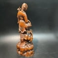 thumbnail image 3 of chinese carved wood buddha statue vintage wooden quan kwan yin statue carvings statuette femme decoration, 3 of 4
