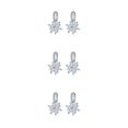 thumbnail image 2 of Pendientes Jumpingount 1 par de aniversario para novia joyería para mujer blanco, 2 of 6