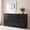 Black, variant on Homall 6 Drawer Double Dresser for Bedroom, Wood Storage Cabinet with Handle-Free Design, Modern Chest of Drawers for Bedroom & Living Room, White