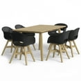 thumbnail image 6 of Simpli Home Kona Contemporary 7 Piece Outdoor Dining Set in Black, 6 of 12