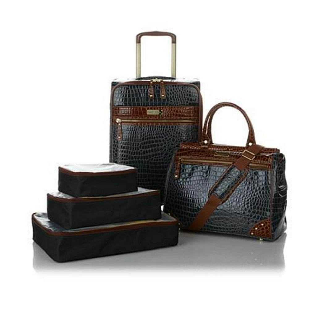 Samantha Brown Samantha Brown 5piece Classic Croco Luggage Set