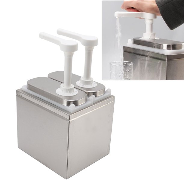 Estación De Bomba De Salsa De Plástico Para La Bomba De Condimentos De Acero Inoxidable Para Uso Del Hogar De La Cocina Con Diseño Razonable Y Frasco Extraíble