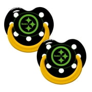NFL Pittsburgh Steelers Glow in the Dark 2-Pack Pacifiers
