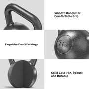 PROIRON Cast Iron Kettlebell 10Lb, Single