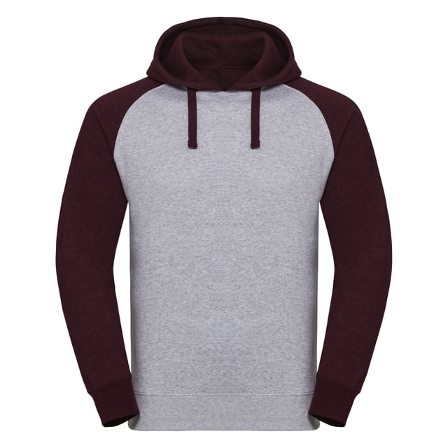Russell - Jersey Authentic Béisbol para Hombre (Gris Oxford, Burdeos) Russell UTRW7083_lightoxfordburgundymelange