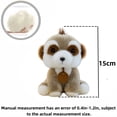 thumbnail image 3 of Lifelike Pig Stuffed Animal, 5.9in Cute and Soft Zoo Animal Plush Doll Commemorative Gift, 3 of 6