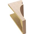 thumbnail image 6 of 9"W x 9"D x 18"H Wide Yorktown Rough Cedar Woodgrain TimberThane Corbel, Primed Tan, 6 of 6
