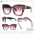 thumbnail image 2 of Womens Retro Metal Hinge Thick Horn Rim Rectangular Fashion Sunglasses Purple Tortoise - Burgundy, 2 of 8