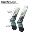 thumbnail image 2 of Naloa Cloud White Dragon Thigh High Socks Extra Long Stretchy Sock Women Over Knee High Opaque Stocking Daily Wear, 2 of 6