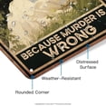 thumbnail image 6 of HELLOYOUNG Reading Books Funny Quotes Vintage Metal Tin Sign - "Reading Because Murder Is Wrong" - Wall Art for Home Reading Room Library, 6 of 6