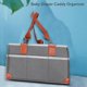 thumbnail image 3 of Organizador portátil grande YONGSHENG para carrito de pañales de bebé color gris, 3 of 5