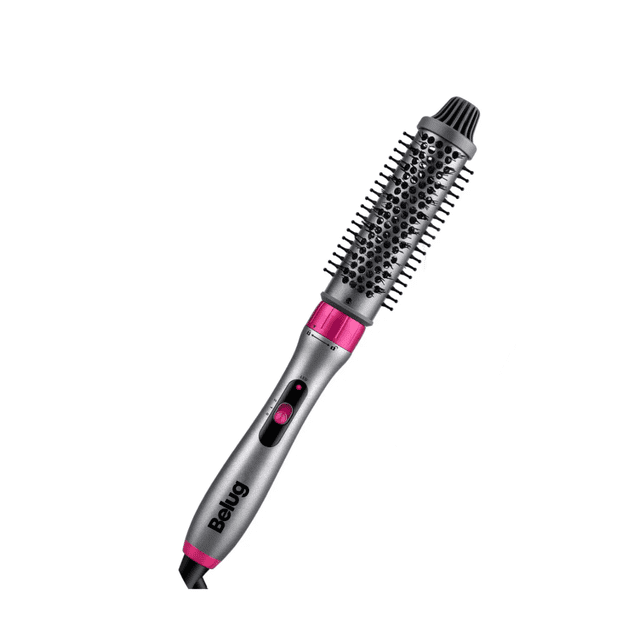 Ferros De Pelo Rizadora Para Cabello Cerámica Profesionales Belug Gris Rosa