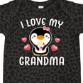 thumbnail image 4 of Inktastic I Love My Grandma with Cute Penguin and Hearts Girls Baby Bodysuit, 4 of 5