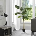 thumbnail image 7 of Vickerman 54" Artificial Potted Grand Split Philodendron Tree., 7 of 7