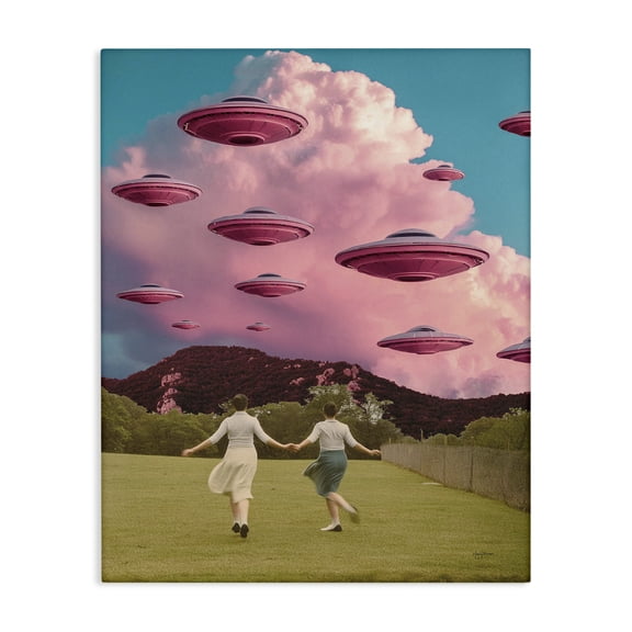 Stupell Industries Modern Pick Me Alien Invasion Canvas Art, 16 x 20, by Mary Urban