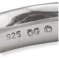 thumbnail image 4 of 925 Sterling Silver Cross Stackable Ring Religious Ed Black, 4 of 8
