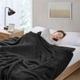 thumbnail image 6 of Woolrich Burlington Contemporary Solid Berber Fabric King Blanket in Black, 6 of 6