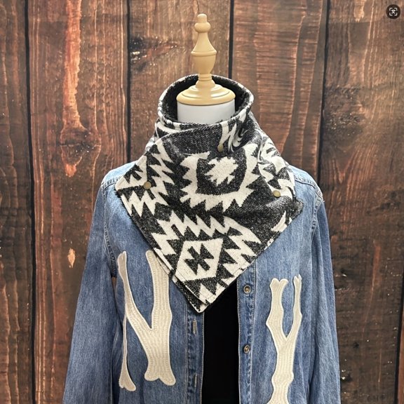 Bohemian Western Vintage Warm Scarf for Daily Outings, Autumn and Winter Travel