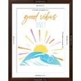 thumbnail image 5 of Art.com Good Vibes Only Rainbow Art Print by Jennifer McCully, Brown Frame Wall Art, 32" x 40", 5 of 5