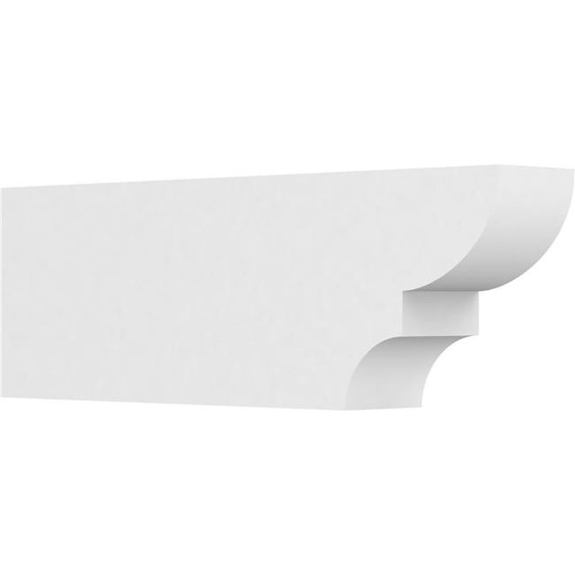 Ekena Millwork RFTP05X10X30RID 10 x 5 x 30 in. Standard Ridgewood Architectural Grade PVC Rafter Tail