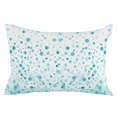 thumbnail image 2 of Turquoise Polka Dot King Size Pillow Cover, Pillowcase Protectors with Zipper, Breathable Decorative Throw Pillow Case Cover, Modern Art Abstract Watercolor Dot Pillow Shams for Couch Sofa 20x36Inch, 2 of 8