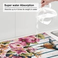 thumbnail image 3 of Goofa Dish Drying Mat Super Absorbent Drying Mat Large Dish Drying Mats for Kitchen Counter Easy Clean Dish Mat Kitchen Drying Mat 16" x 18" ( Bird and Floral ), 3 of 6