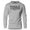 Sport Grey, variant on GYMISH Shock The World Lightweight Long Sleeve Hooded T-Shirt for Men – Motivational Gym Hoodie, Athletic Workout Shirt