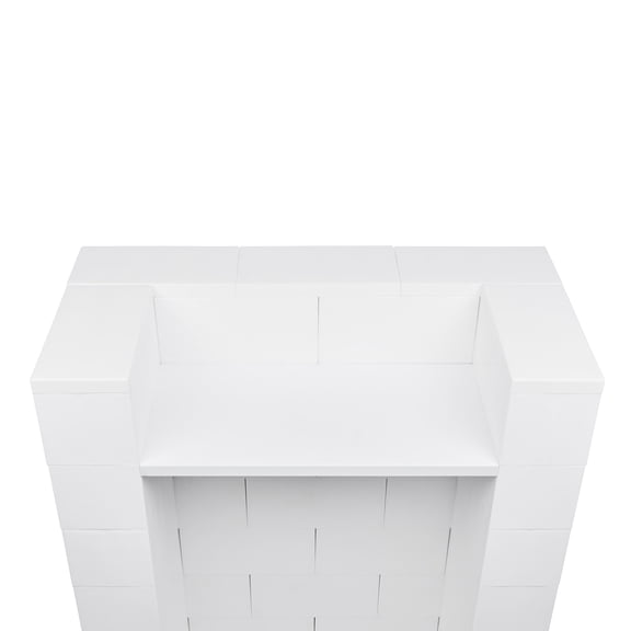 EverBlock Staggered Lectern Kit, 49” H x 36” W | For Podiums, Pulpits, Stands | Giant Building Blocks | Easy to Connect & Reuse | Indoor & Outdoor Use | Build Displays & Structures | Translucent