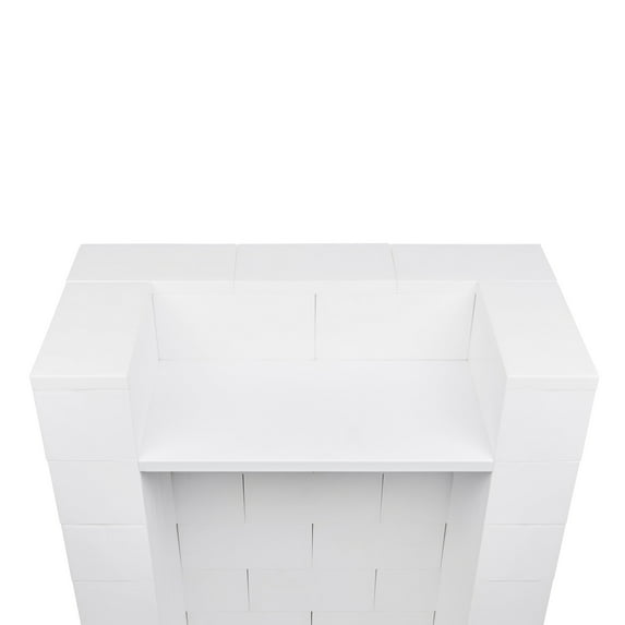 EverBlock Staggered Lectern Kit, 49” H x 36” W | For Podiums, Pulpits, Stands | Giant Building Blocks | Easy to Connect & Reuse | Indoor & Outdoor Use | Build Displays & Structures | Light Blue