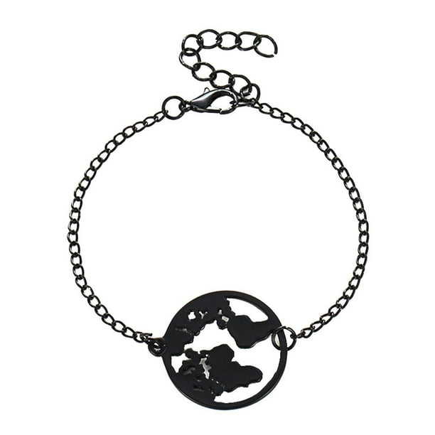 Retro Colgante Mujer de Cadena Ajustable Charm Joyería - Negro