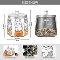 thumbnail image 2 of Yayeee Ashtray with Lid for Cigarette Smokeless Stainless Steel Home Ash Holder, Gray Cute Cat, 2 of 7