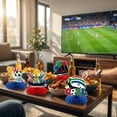 thumbnail image 5 of Forfamy 9Pcs Football Party Decorations Set, Football Themed Honeycomb Centerpiece 3D Table Toppers Super Bowl Party Supplies, 5 of 6