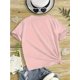 thumbnail image 2 of Camiseta estampada "Smile" Daisy para niña - Camiseta informal de algodón negro de manga corta y cuello redondo, lavable a máquina para primavera/verano, 2 of 6